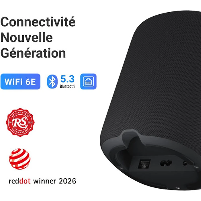 Haut-parleur intelligent sans fil Bluetooth WiiM Sound - Blanc