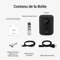 Haut-parleur intelligent sans fil Bluetooth WiiM Sound - Blanc