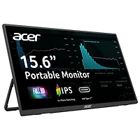 Moniteur portatif DEL IPS HD intégrale GàG 6 ms 60 Hz de 15,6 po d'Acer (PM161Q JBMIUUX) - Noir