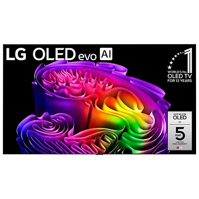 Téléviseur intelligent webOS HDR DELO UHD 4K de 97 po G6 de LG avec support mural inclus (OLED97G6WUA.ACC) - 2026