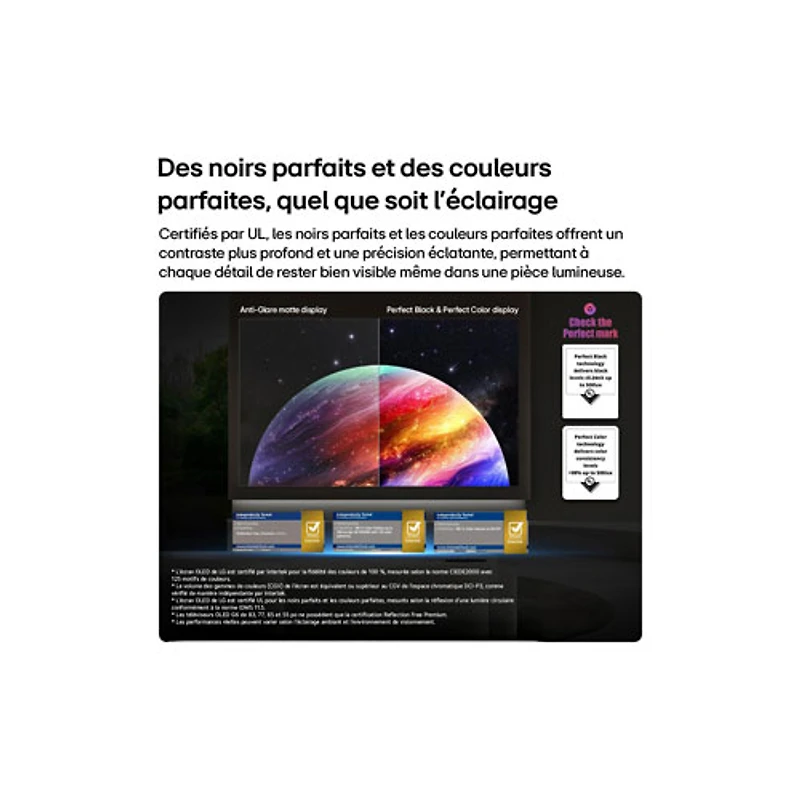 Téléviseur intelligent webOS HDR DELO UHD 4K de 97 po G6 de LG avec support mural inclus (OLED97G6WUA.ACC) - 2026