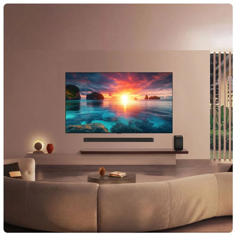 Téléviseur intelligent webOS HDR DELO UHD 4K de 97 po G6 de LG avec support mural inclus (OLED97G6WUA.ACC) - 2026