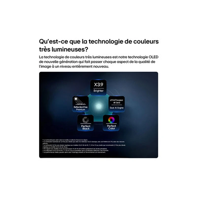 Téléviseur intelligent webOS DELO HDR UHD 4K de 55 po G6 de LG (OLED55G6SUB.ACC) - 2026