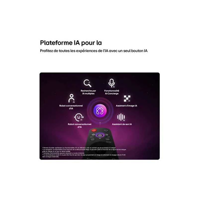 Téléviseur intelligent webOS DELO HDR UHD 4K de 55 po G6 de LG (OLED55G6SUB.ACC) - 2026