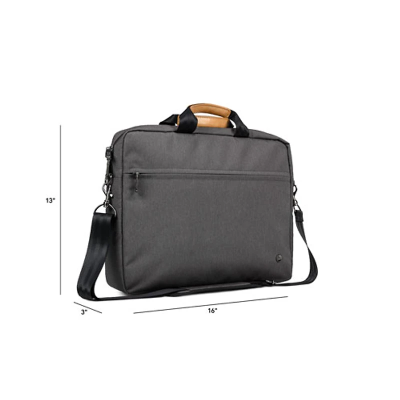 PKG Spadina 16" Laptop Messenger Bag - Dark Grey