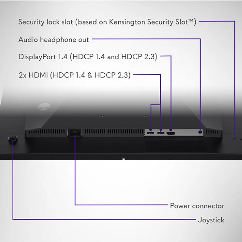 Alienware 27" WQHD 240Hz 0.03ms GTG QD-OLED FreeSync Gaming Monitor (AW2726DM) - Black