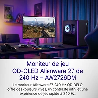 Alienware 27" WQHD 240Hz 0.03ms GTG QD-OLED FreeSync Gaming Monitor (AW2726DM) - Black