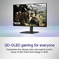 Alienware 27" WQHD 240Hz 0.03ms GTG QD-OLED FreeSync Gaming Monitor (AW2726DM) - Black