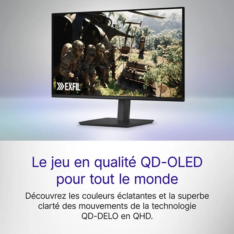 Alienware 27" WQHD 240Hz 0.03ms GTG QD-OLED FreeSync Gaming Monitor (AW2726DM) - Black