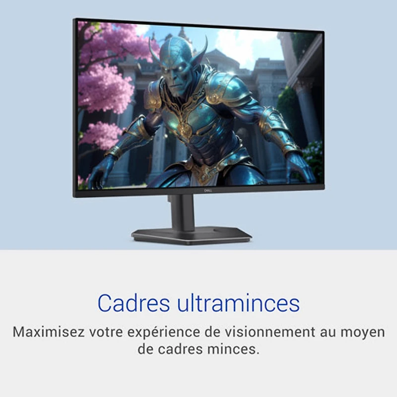 Moniteur de jeu FreeSync ACL IPS HD intégrale GàG 1 ms 240 Hz de 27 po de Dell (SE2726HGS) - Noir