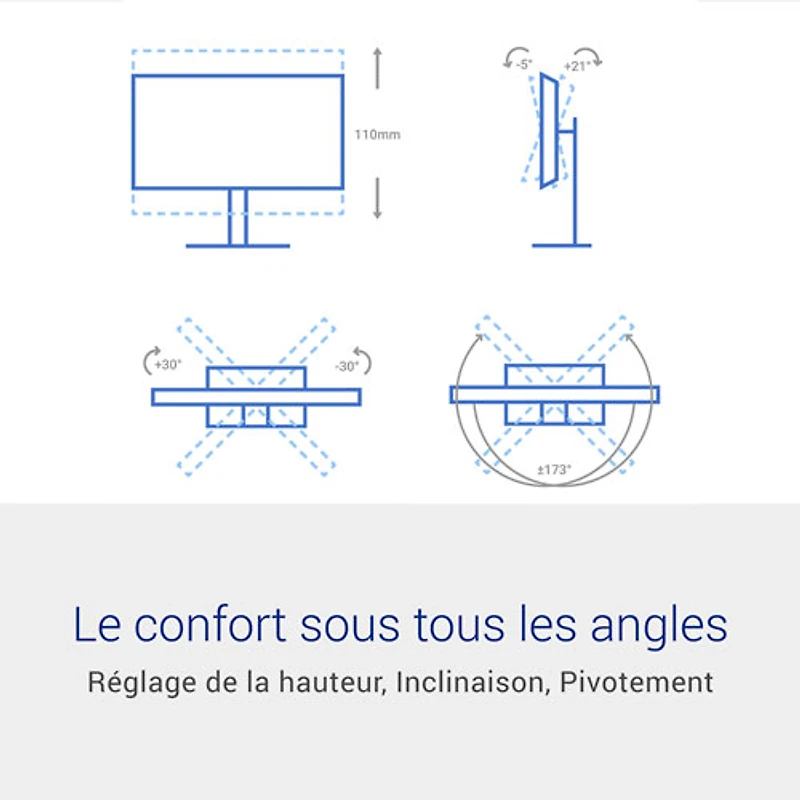 Moniteur de jeu FreeSync ACL IPS HD intégrale GàG 1 ms 240 Hz de 27 po de Dell (SE2726HGS) - Noir