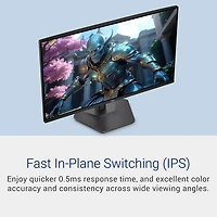 Moniteur de jeu FreeSync ACL IPS HD intégrale GàG 1 ms 240 Hz de 27 po de Dell (SE2726HGS) - Noir