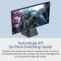 Moniteur de jeu FreeSync ACL IPS HD intégrale GàG 1 ms 240 Hz de 27 po de Dell (SE2726HGS) - Noir