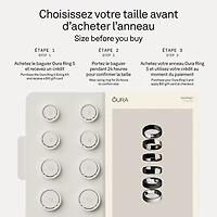 Anneau intelligent de sommeil et de mise en forme Ring 5 d'Oura - Taille