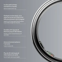 Anneau intelligent Oura Ring 5 dédié au sommeil et à la forme physique - Taille