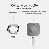 Anneau intelligent Oura Ring 5 dédié au sommeil et à la forme physique - Taille
