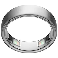 Oura Ring 5 Smart Ring with Health, Sleep & Fitness Tracking - Brushed Silver - Size 13