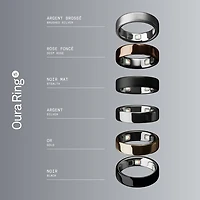 Oura Ring 5 Smart Ring with Health, Sleep & Fitness Tracking - Brushed Silver - Size 13