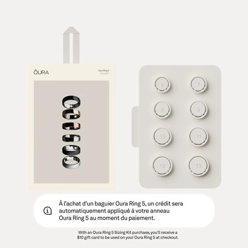 Oura Ring 5 Sizing Kit