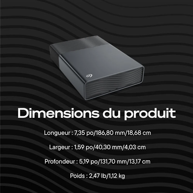 Seagate One Touch 24TB USB-C External Hard Drive (STNB24000400)
