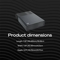 Seagate One Touch 20TB USB-C External Hard Drive (STNB20000400)