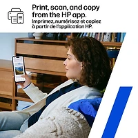 Imprimante à jet d'encre tout-en-un sans fil DeskJet 2942 de HP - Bleu bristol
