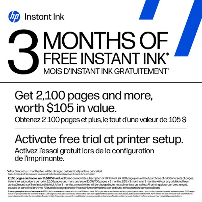 Imprimante à jet d'encre tout-en-un sans fil DeskJet 2942 de HP - Bleu bristol