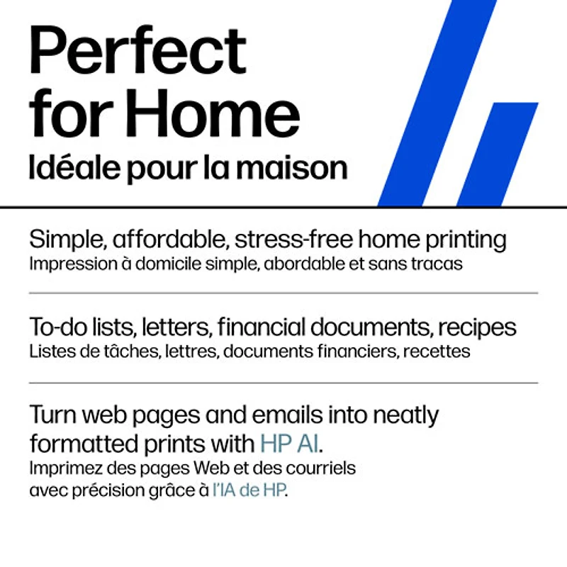 Imprimante à jet d'encre tout-en-un sans fil DeskJet 2942 de HP - Bleu bristol