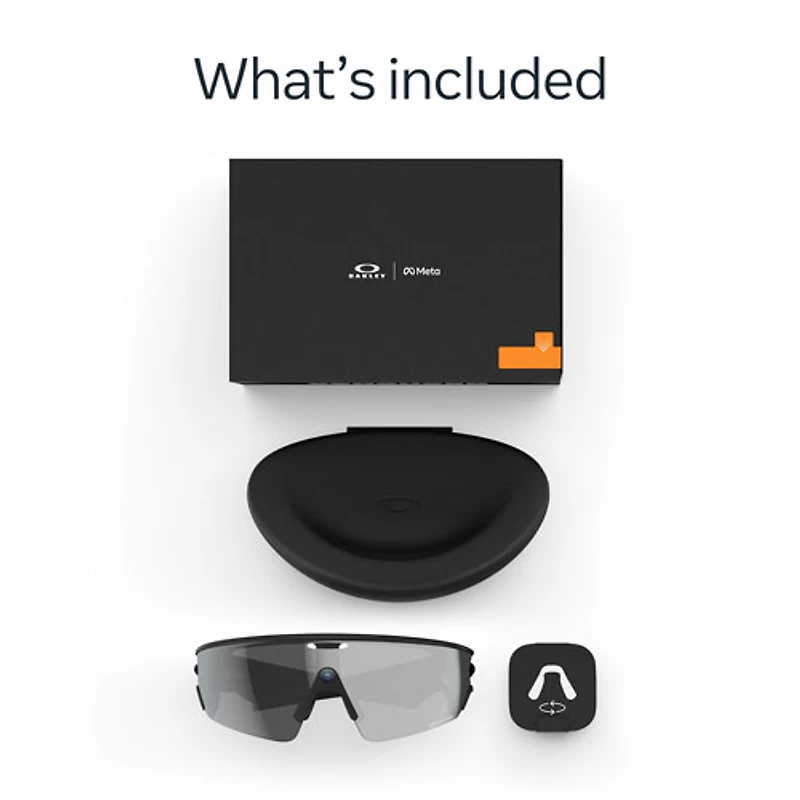 Oakley | Meta Vanguard Glasses with Meta AI, Audio, Photo, Video Compatibility - Black/Prizm Black