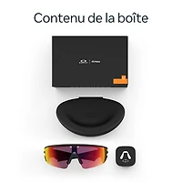 Lunettes Vanguard d'Oakley | Meta avec compatibilité Meta AI, Audio, Photo et Vidéo - Noir/Verres Prizm Transition Road