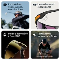 Lunettes Vanguard d'Oakley | Meta avec compatibilité Meta AI, Audio, Photo et Vidéo - Noir/Verres Prizm Transition Road
