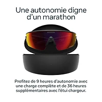 Lunettes Vanguard d'Oakley | Meta avec compatibilité Meta AI, Audio, Photo et Vidéo - Noir/Verres Prizm Transition Road