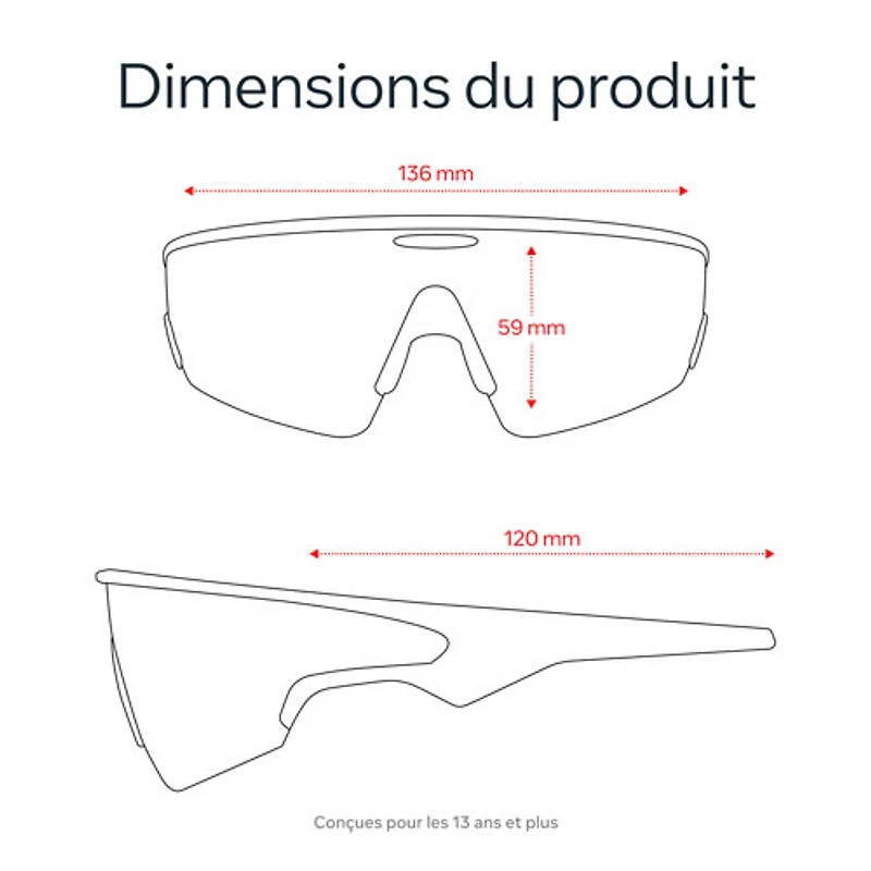 Lunettes Vanguard d'Oakley | Meta avec compatibilité Meta AI, Audio, Photo et Vidéo - Noir/Verres Prizm Transition Road