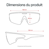 Lunettes Vanguard d'Oakley | Meta avec compatibilité Meta AI, Audio, Photo et Vidéo - Noir/Verres Prizm Transition Road