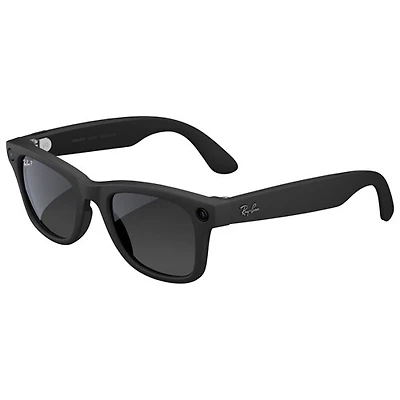 Ray-Ban | Meta Wayfarer (Gen 2) Glasses with AI, Photo, Video, Audio & Messaging - Matte Black/Polarized Gradient Graphite