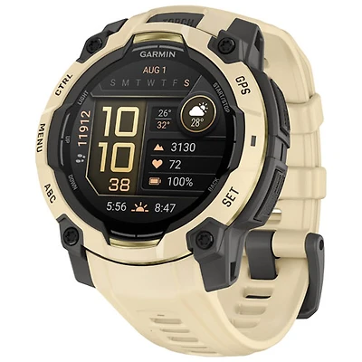 Montre intelligente multisport GPS AMOLED Instinct 3 de 45 mm de Garmin - Citrine - Exclusivité Best Buy