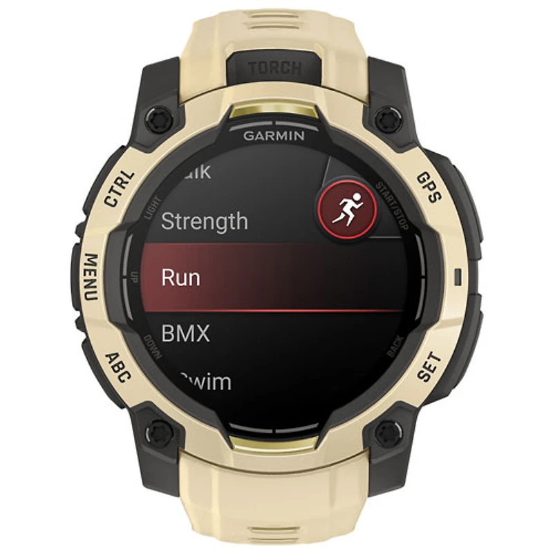 Montre intelligente multisport GPS AMOLED Instinct 3 de 45 mm de Garmin - Citrine - Exclusivité Best Buy