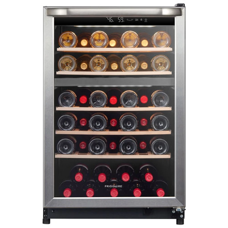 Frigidaire Gallery 46-Bottle Freestanding Wine Cooler (FRWE4626AS) - Stainless Steel 
