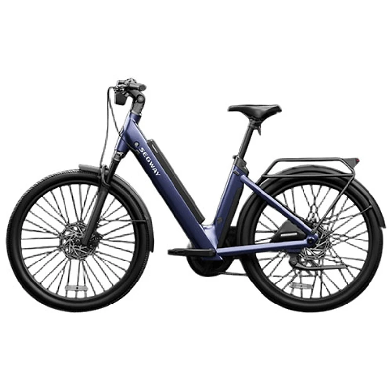 Vélo de ville électrique Myon de Segway (moteur 500 W/autonomie 128 km/vitesse maximale 32 km/h) - Bleu
