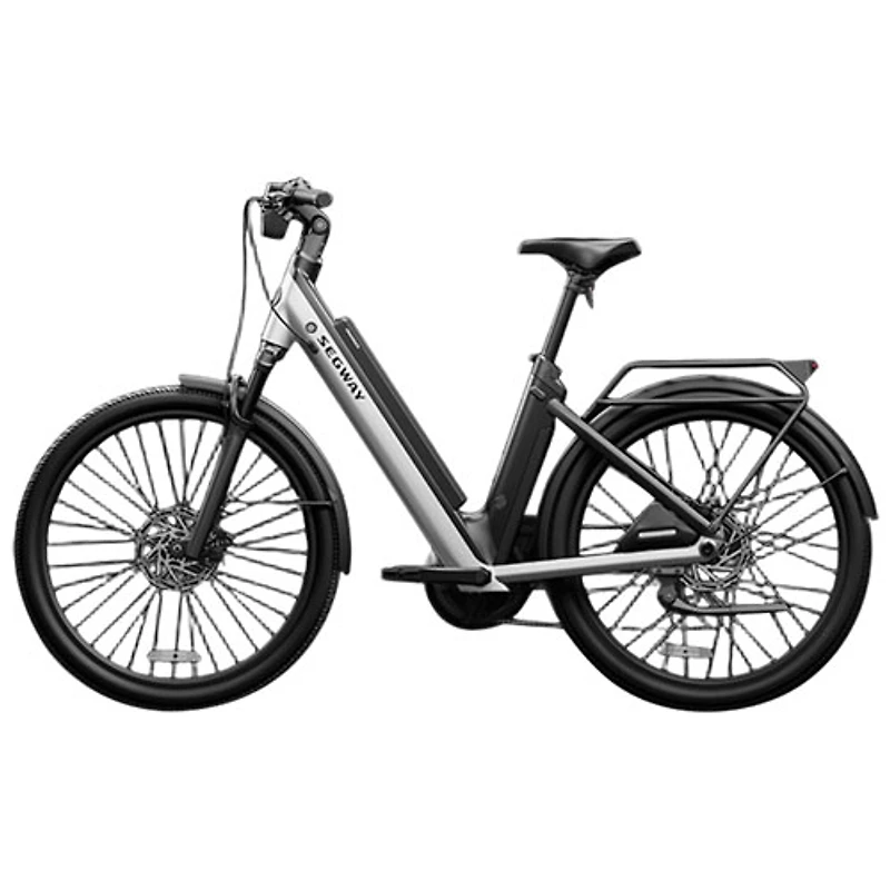 Segway Myon Electric City Bike (500W Motor / 128km Range / 32km/h Top Speed) - Grey
