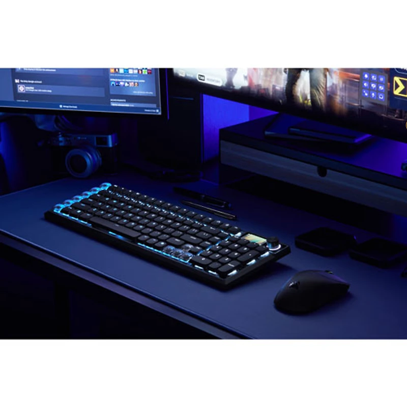 Clavier de jeu mécanique linéaire rétroéclairé sans fil pleine grandeur Vanguard Air 99 de Corsair - Anglais