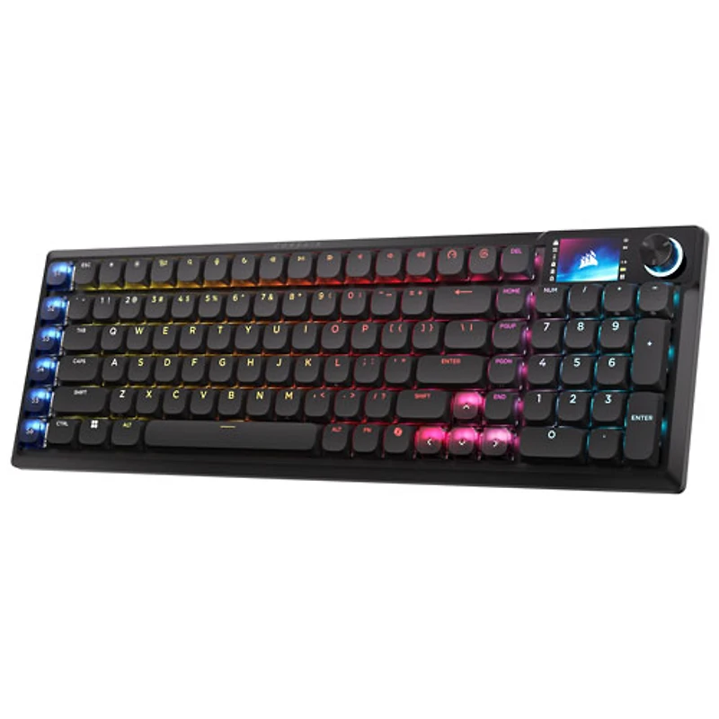 Clavier de jeu mécanique linéaire rétroéclairé sans fil pleine grandeur Vanguard Air 99 de Corsair - Anglais