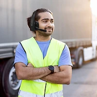Casque mono sans fil Pro B350 de BlueParrott avec microphone et suppression du bruit