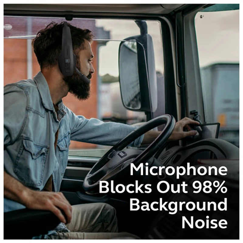 Casque mono sans fil Pro B350 de BlueParrott avec microphone et suppression du bruit