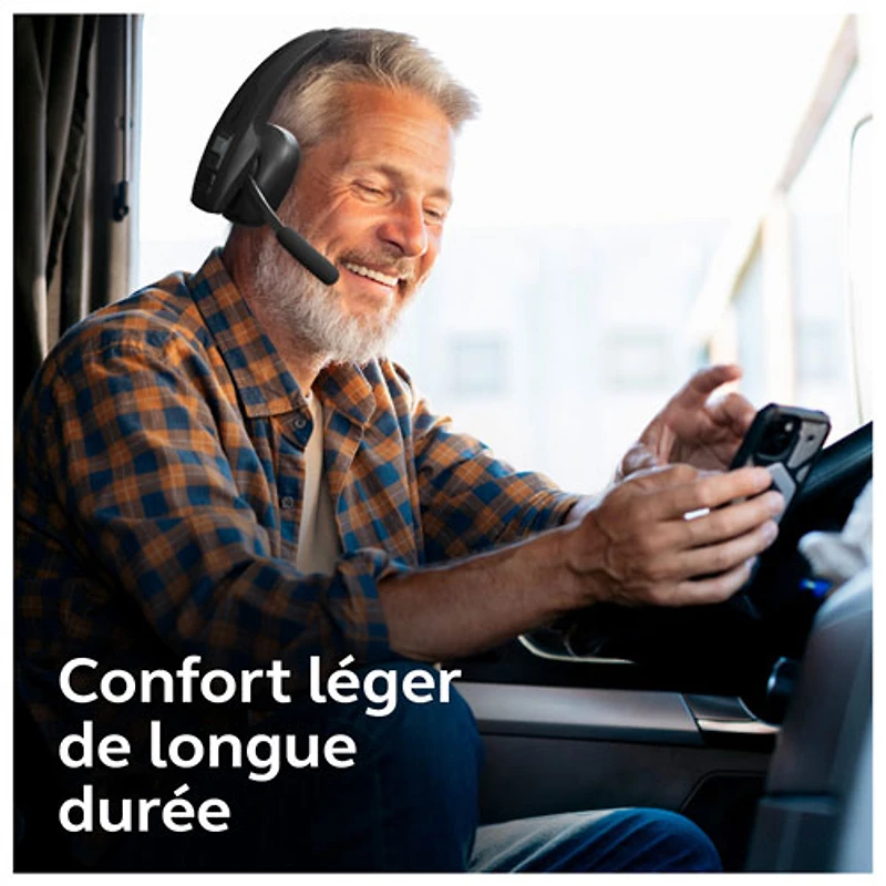 Casque mono sans fil Pro B350 de BlueParrott avec microphone et suppression du bruit
