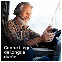 Casque mono sans fil Pro B350 de BlueParrott avec microphone et suppression du bruit