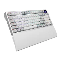 ASUS ROG Azoth 96 HE Bluetooth Magnetic Switch Gaming Keyboard with OLED Touchscreen Display - White