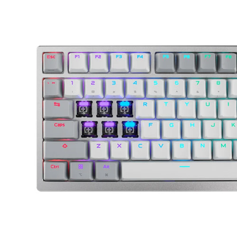 ASUS ROG Azoth 96 HE Bluetooth Magnetic Switch Gaming Keyboard with OLED Touchscreen Display - White