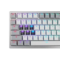 ASUS ROG Azoth 96 HE Bluetooth Magnetic Switch Gaming Keyboard with OLED Touchscreen Display - White