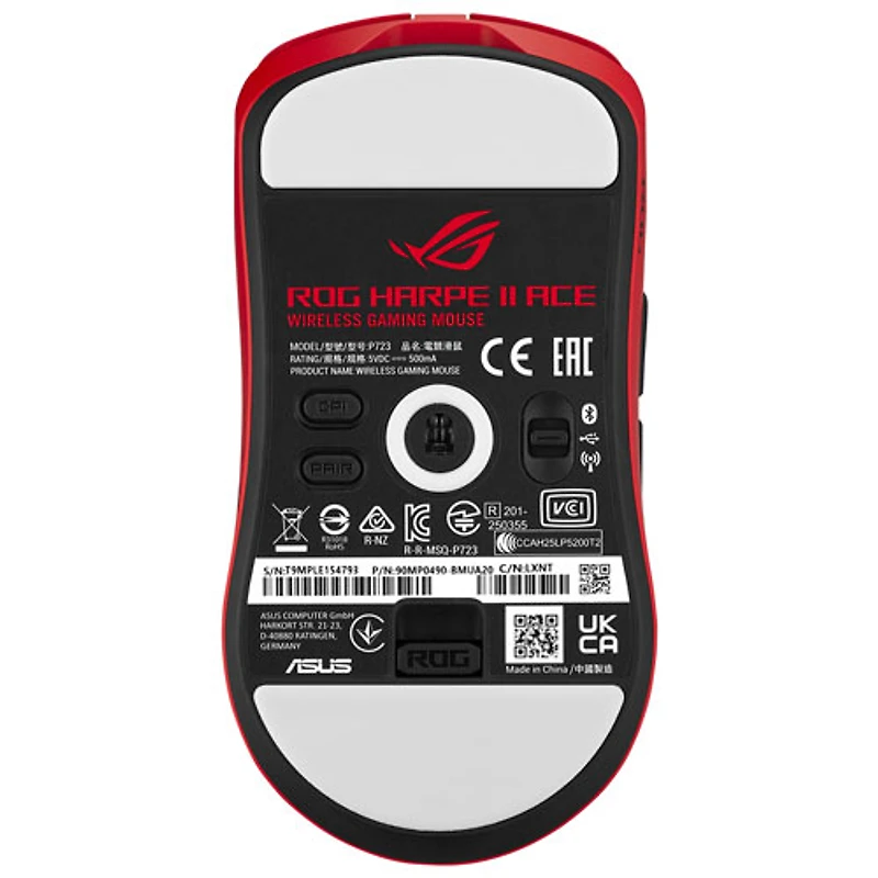 Souris de jeu sans fil ROG Harpe II Ace à 42 000 ppp d’ASUS - Rouge